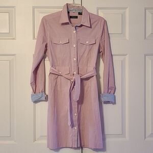 Bobby Jones pink and white stripe dress